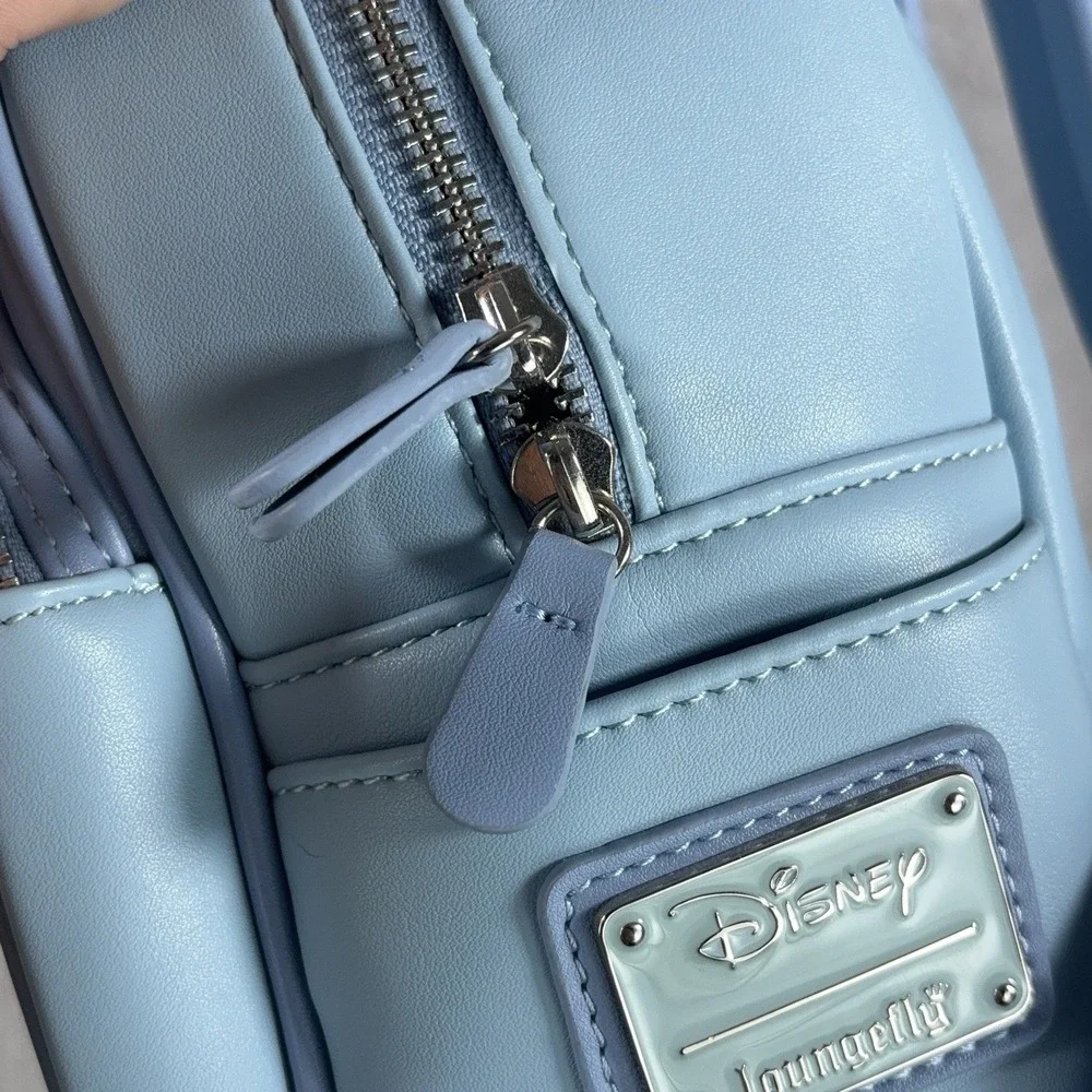 Loungefly Disney Lilo & Stitch Stitch Angel Couple Mini Backpack Hearts Blue